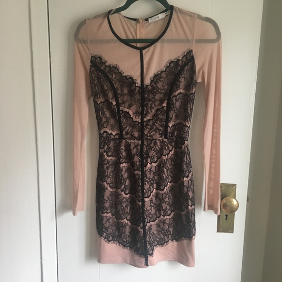 Chantal black lace and mesh mini dress - Picture 3 of 4